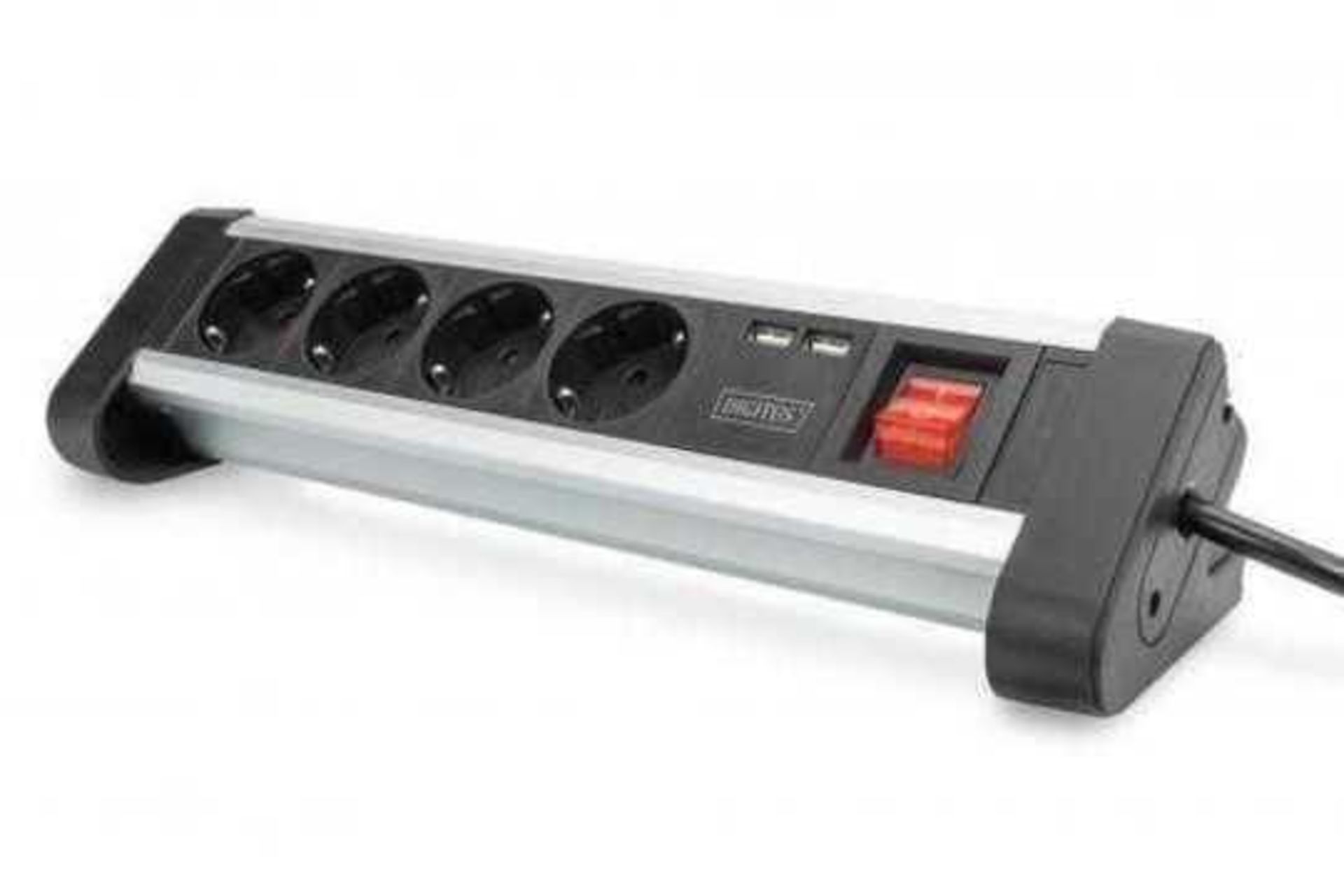 RRP £290 BRAND NEW AND SEALED (67 Items) 6 x Digitus 4-way Office Power Strip with 2x USB On/Off Swi