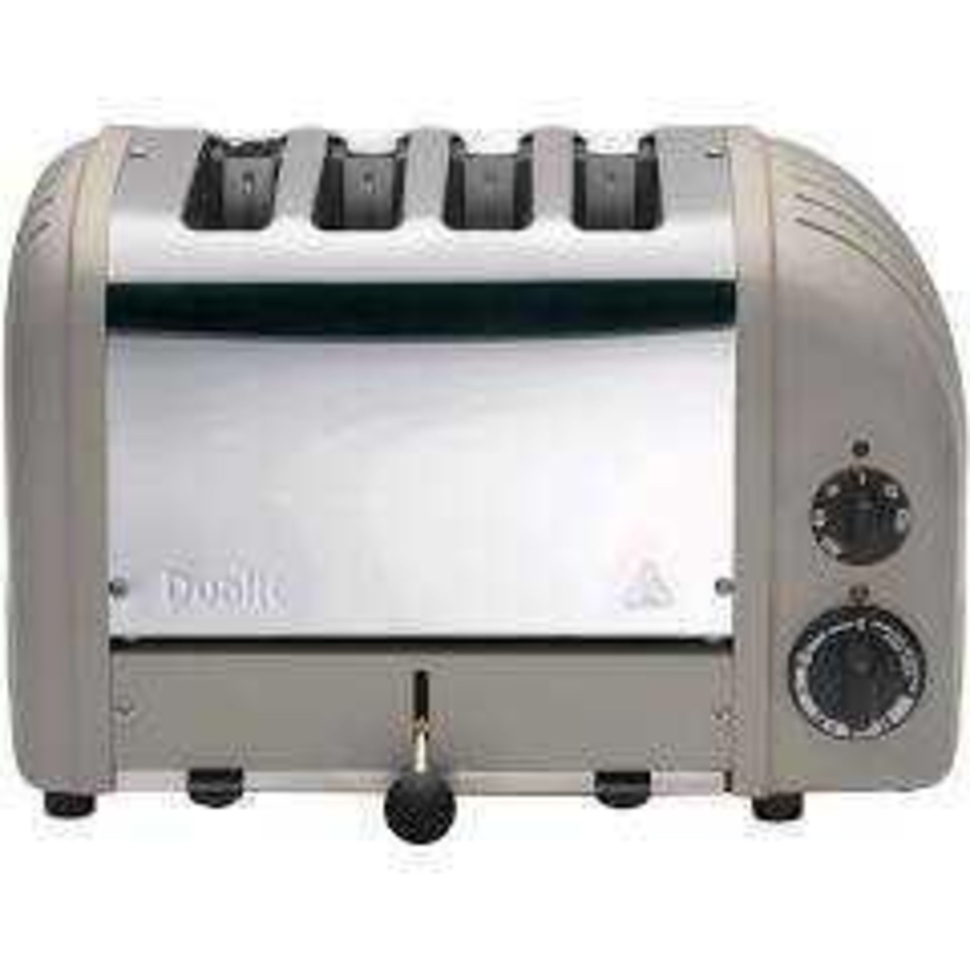 RRP £200 Unboxed Dualit Grey Stainless Steel 4 Slice Toaster