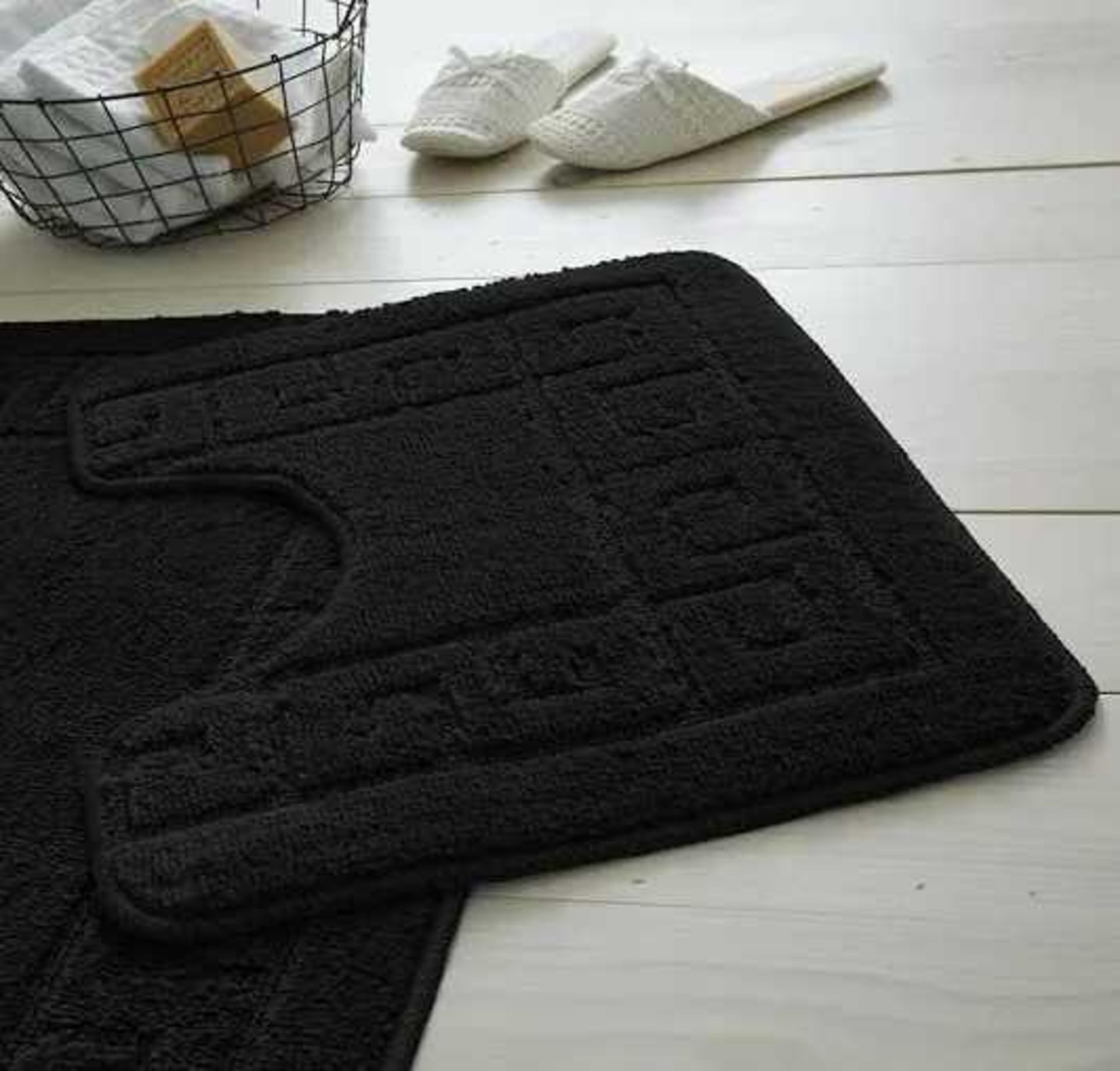 RRP £160 Lot To Contain 6X Items 4X Gaveno Cavailia Super Absorbent Loop Bath Set, Chenille, Black 2