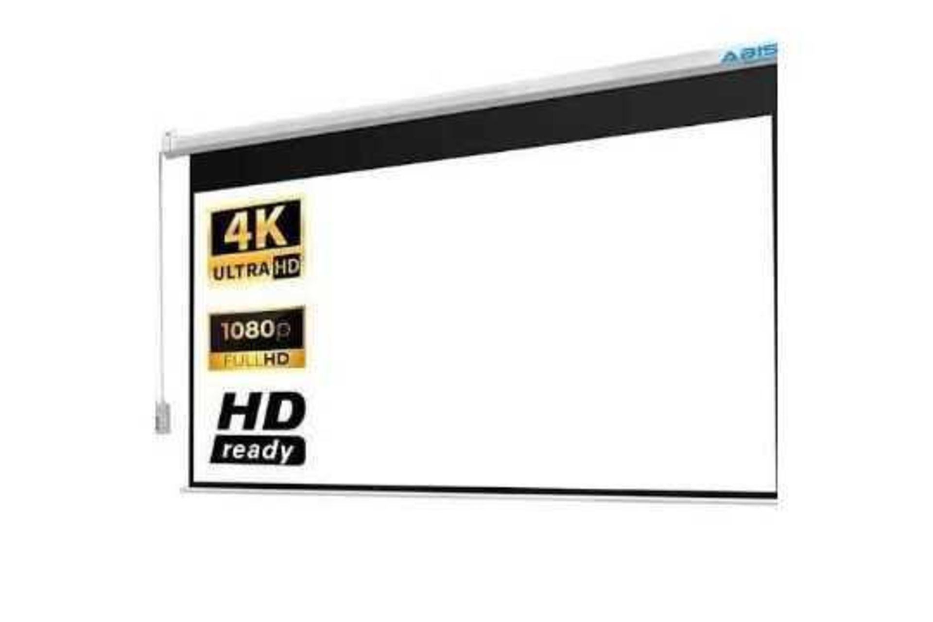 RRP £130 Lot To Contain 1X Boxed Amazon Basics 100 Inch (254 Cm) Manual Pull Down Projector Screen 4