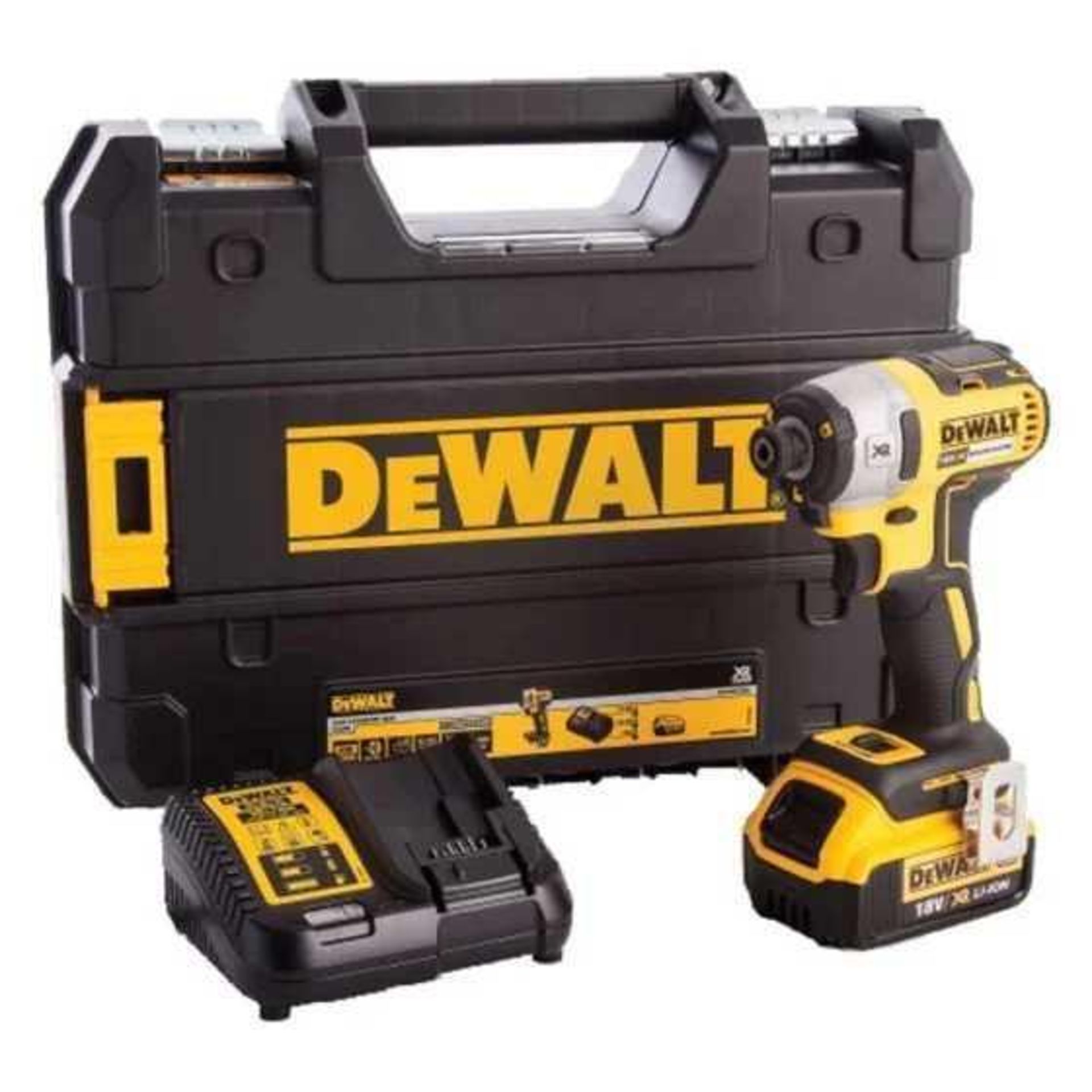 RRP £100 Lot To Contain 1X Boxed Dewalt Dcf887M1 18V Xr Brushless Impact Driver 4.0Ah Kit (Dewdcf887