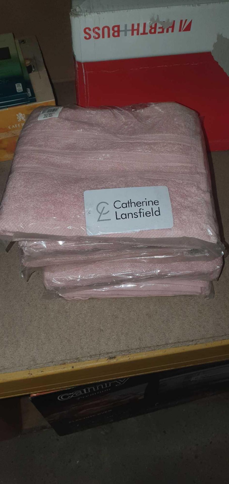 RRP £90 Lot To Contain 5X Catherine Lansfield Zero Twist 100% Micro Yarn Cotton Bath Towel (Aj) Spw4 - Image 2 of 2