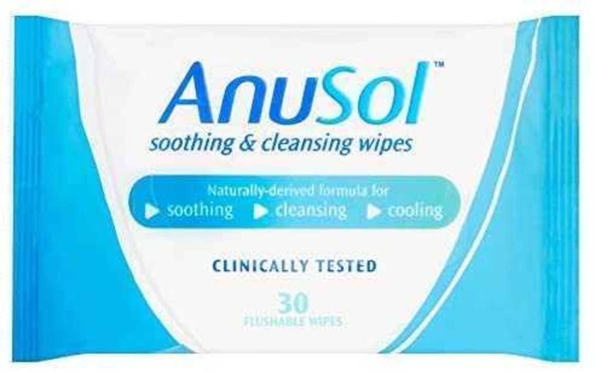 RRP £580 Lot To Contain 20X Boxes Containing 120X Anusol Soothing & Cleansing Wipes, Clinically Test