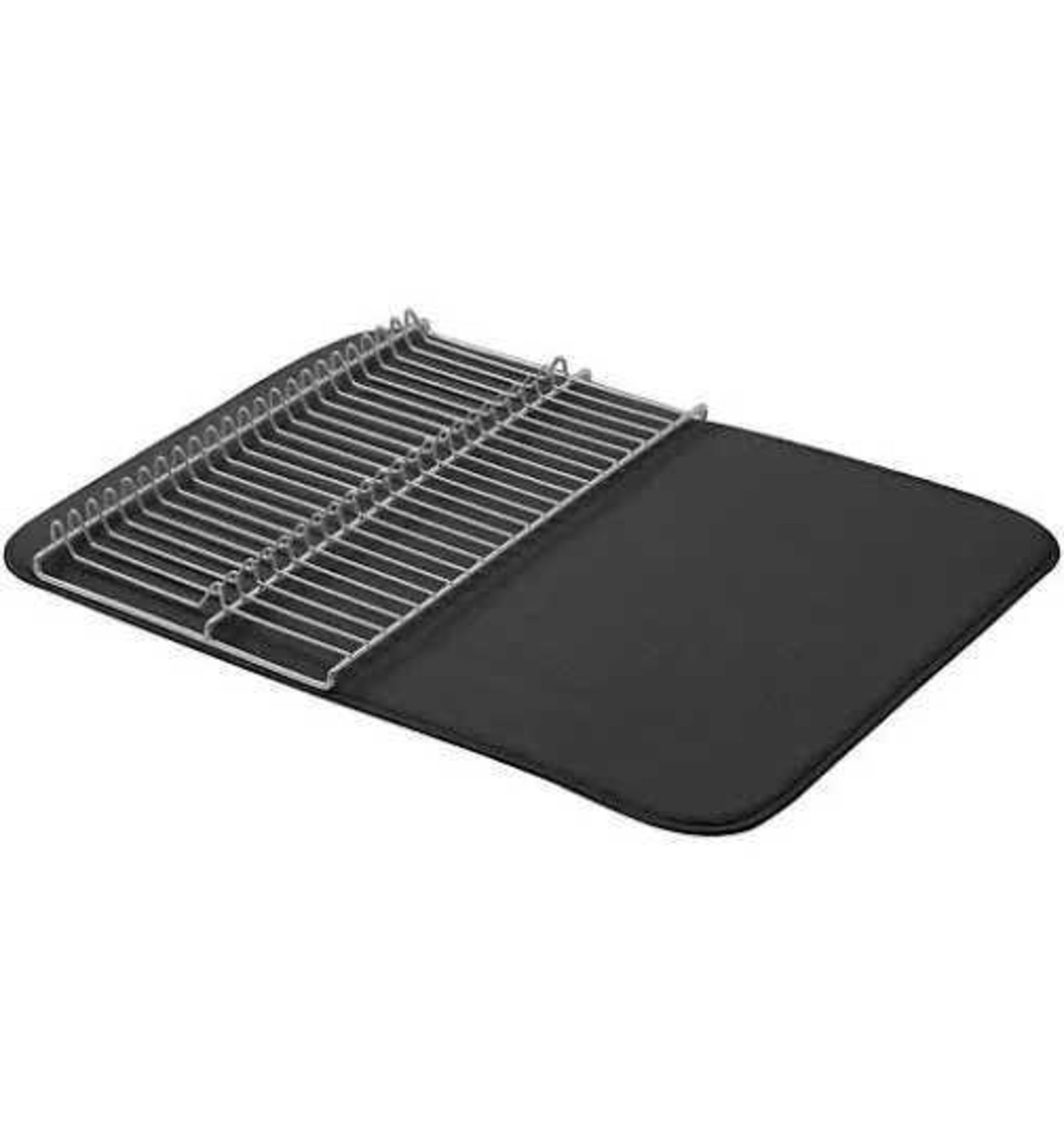 RRP £150 Lot To Contain 10X Amazon Basics Large Drying Rack - 18"X24" - Black/Nickel, With 2 Mats (A