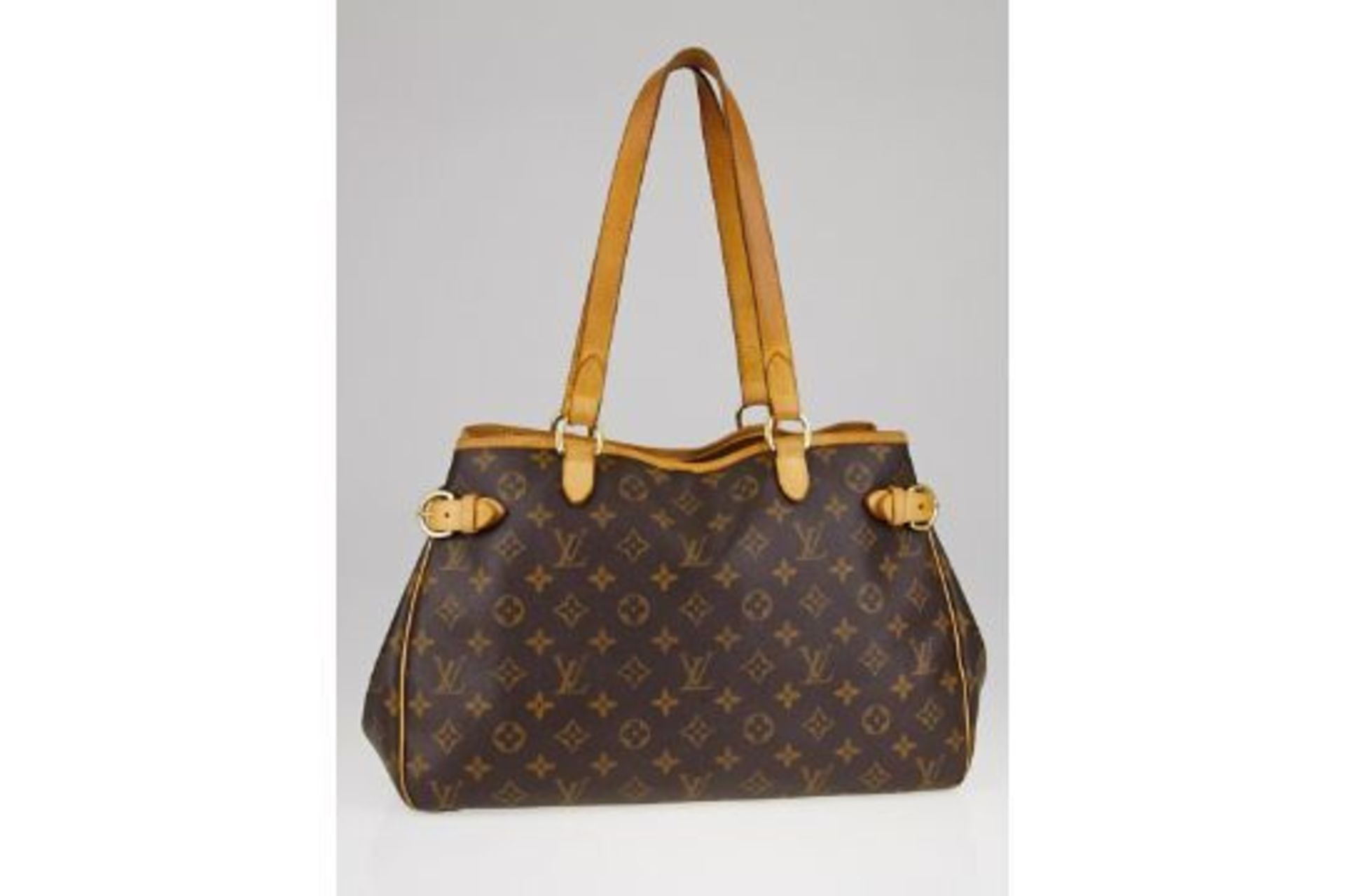 RRP £1,200 Louis Vuitton Batignolles Horizontal Shoulder Bag, Brown Monogram Canvas, Vachetta Handle