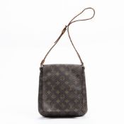 RRP £1,400.00 Lot To Contain 1 Louis Vuitton Coated Canvas Musette Salsa Shoulder Bag In Brown -