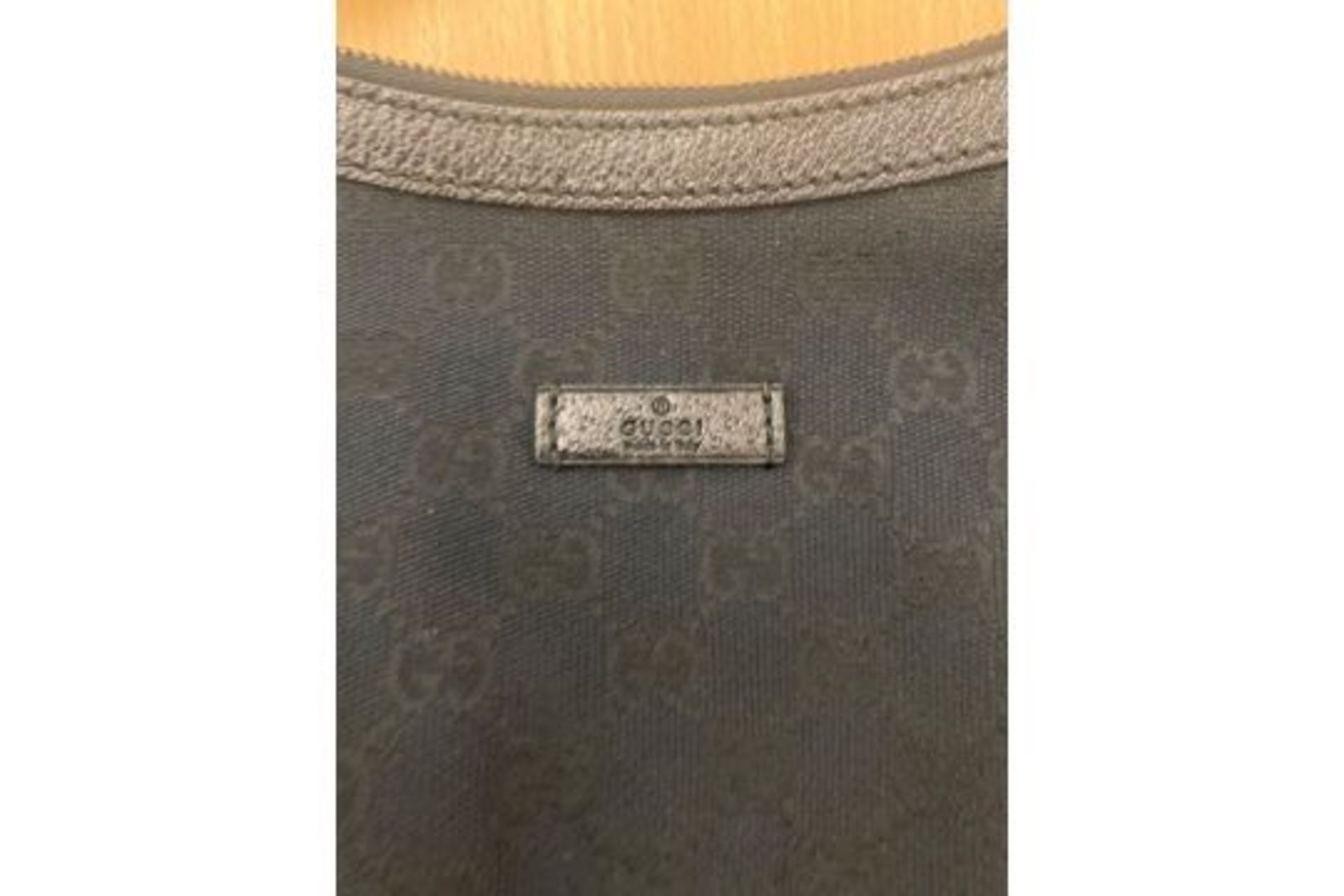 RRP £1,080 Gucci Messenger Shoulder Bag, Black Mongrame Canvas, 32X24X2Cm (Production Code 181092-