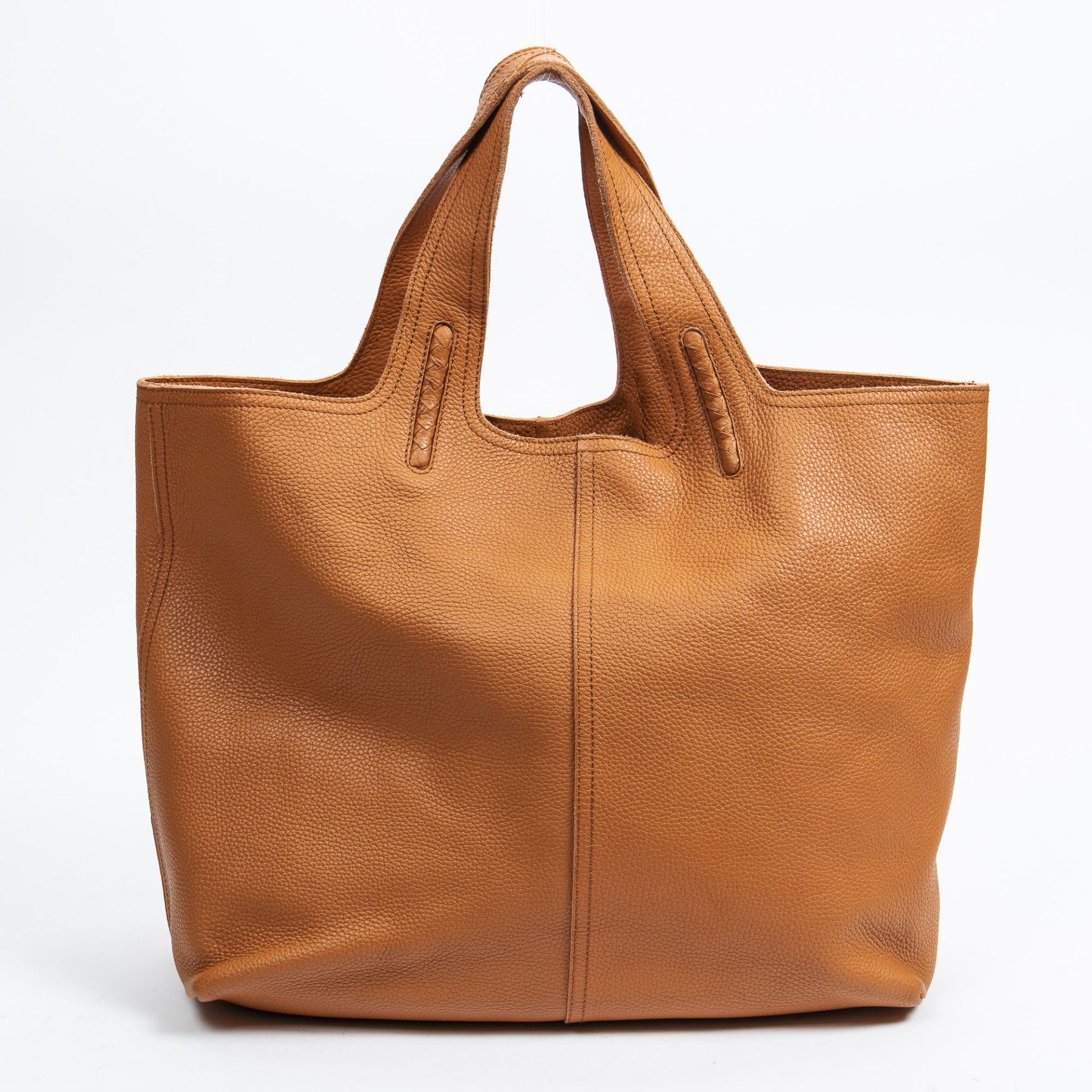 RRP £1000 A Orange Bottega Veneta Large Tote Calf Leather Grained Leather 40*41*18cm 40*41*18cm AAR6 - Image 5 of 7