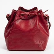 RRP £1250 A Red Louis Vuitton Noe Calf Leather Epi 24*26*18cm 24*26*18cm AAT4636