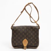 RRP £1030 AB Brown Louis Vuitton Cartouchiere Coated Canvas Monogram Canvas 25*21*7cm 25*21*7cm AAT7