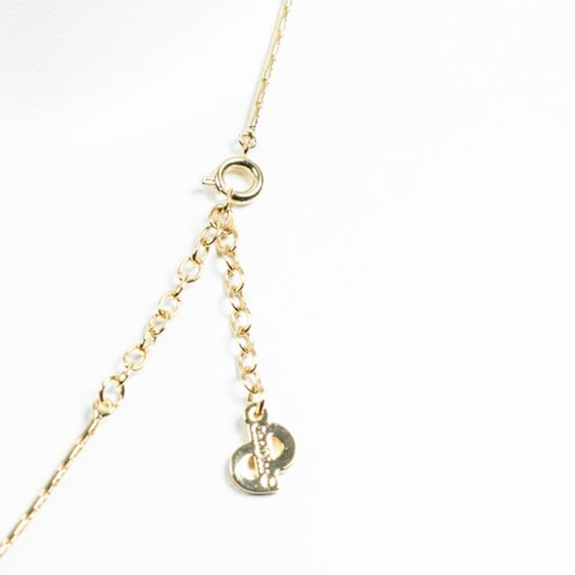 RRP £ 675 Dior Cd Padlock Rhinestone Necklace Gold - AAS2731 - Grade A - (Condition Reports - Image 3 of 3