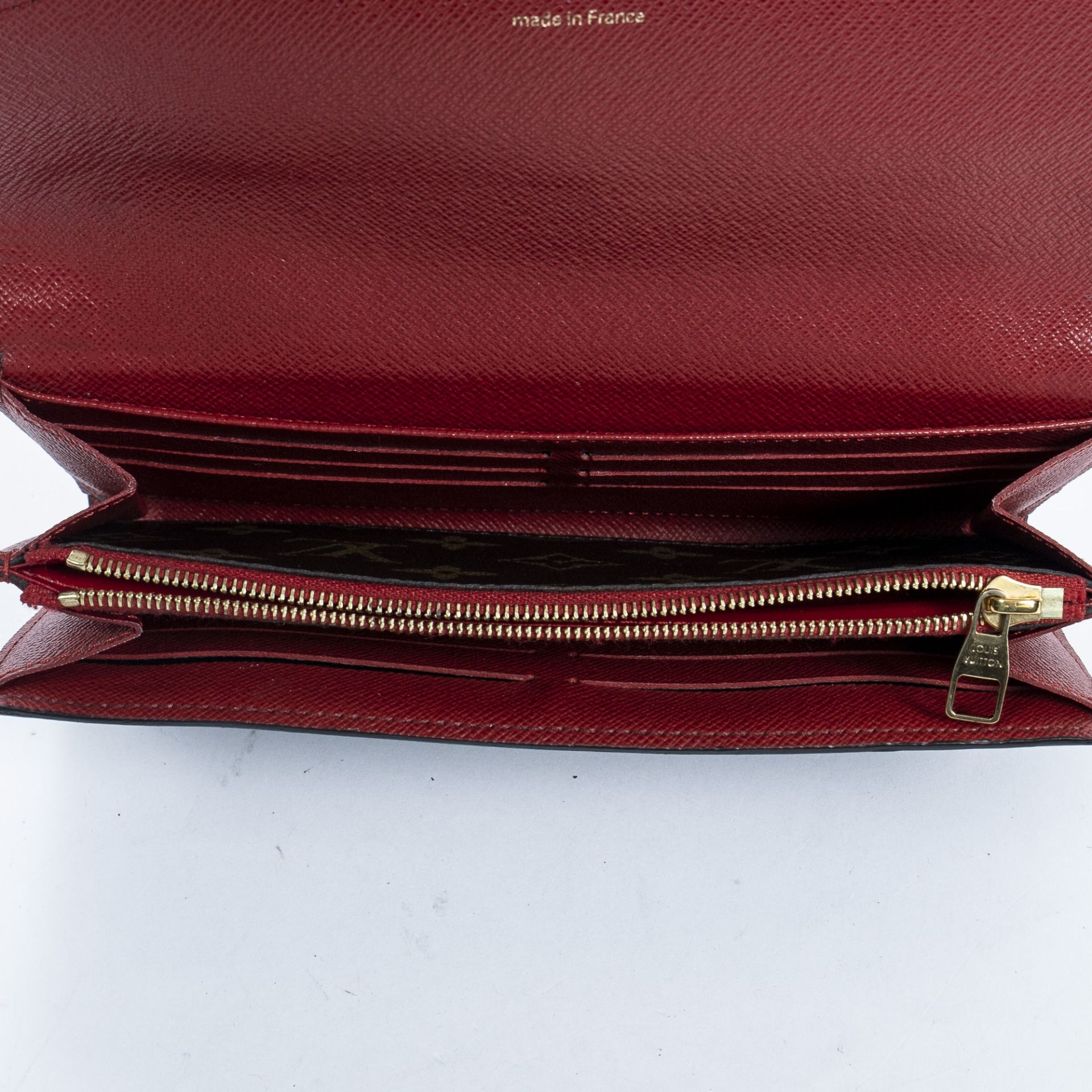 RRP £855.00 Lot To Contain 1 Louis Vuitton Coated Canvas Sarah Wallet Retiro Wallet In Brown/Red - - Image 3 of 3