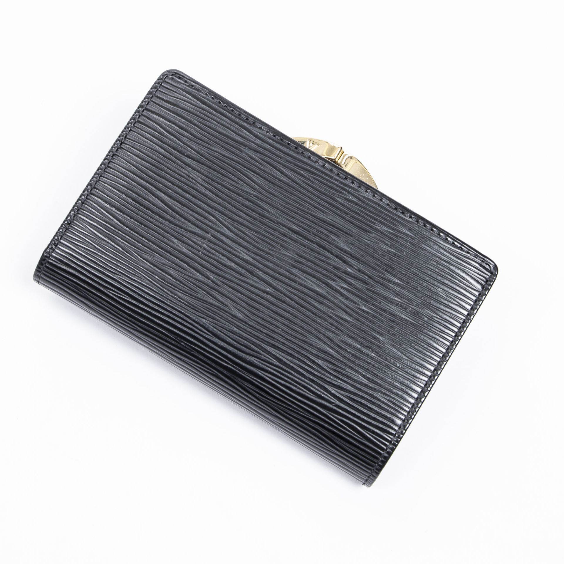 RRP £700.00 Lot To Contain 1 Louis Vuitton Calf Leather French Purse Wallet In Black - 13,5*9* - Image 2 of 3