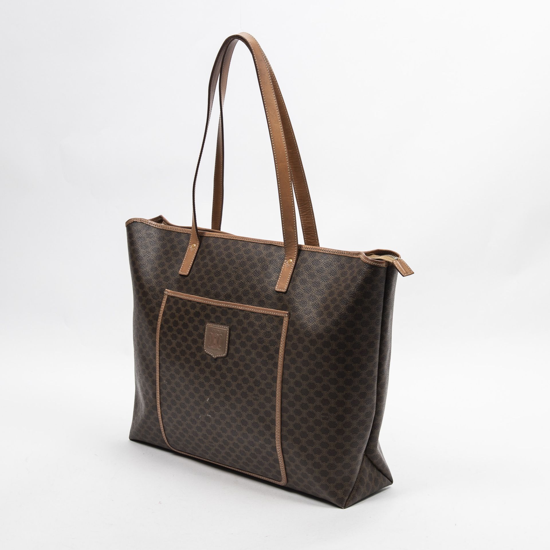 RRP £680.00 Lot To Contain 1 Celine Coated Canvas Vintage Large Tote Shoulder Bag In Brown - 41*38* - Image 2 of 4