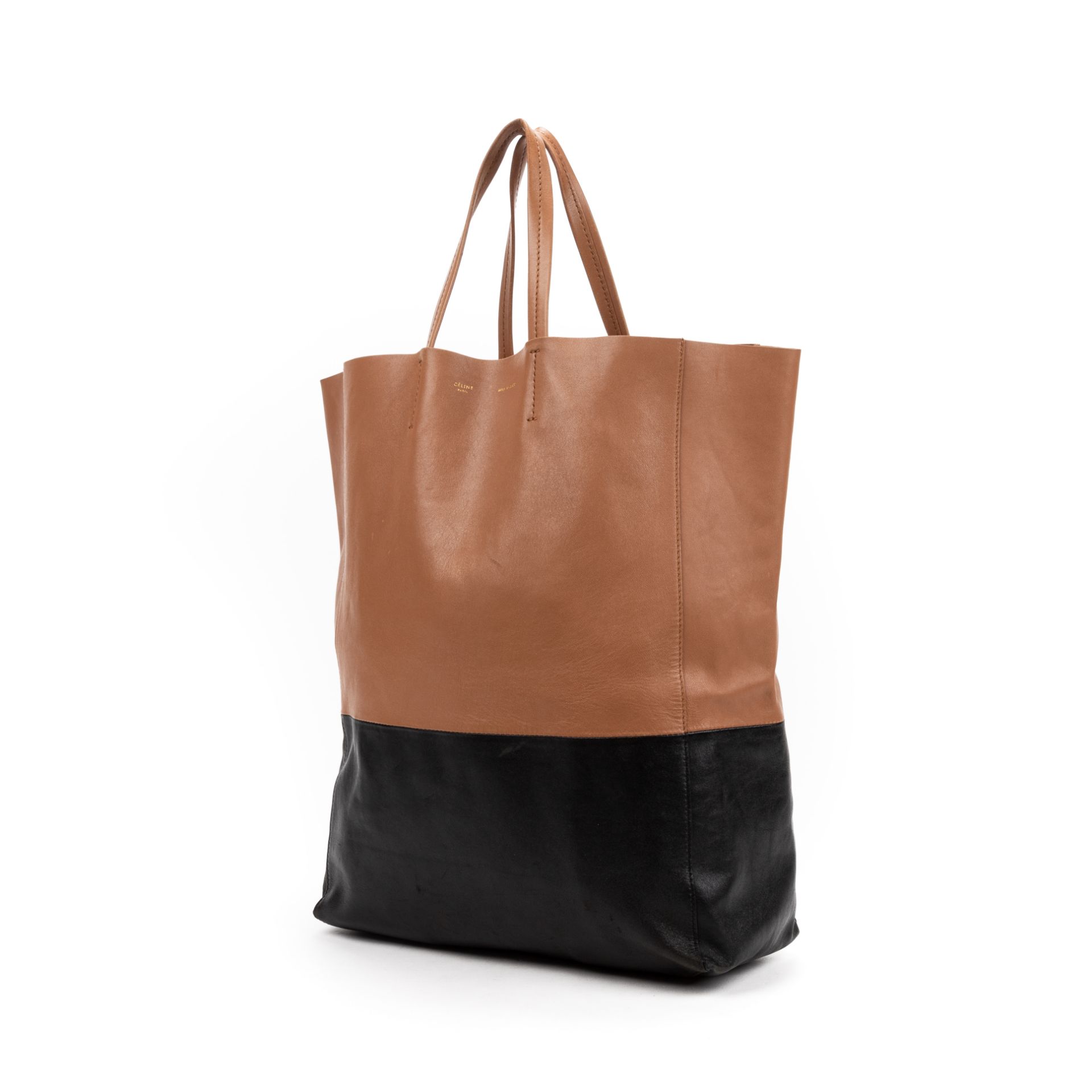 RRP £800 AB Black/Brown Celine Bi-color Tote Calf Leather Smooth Leather 30*40*13cm 30*40*13cm AAR24