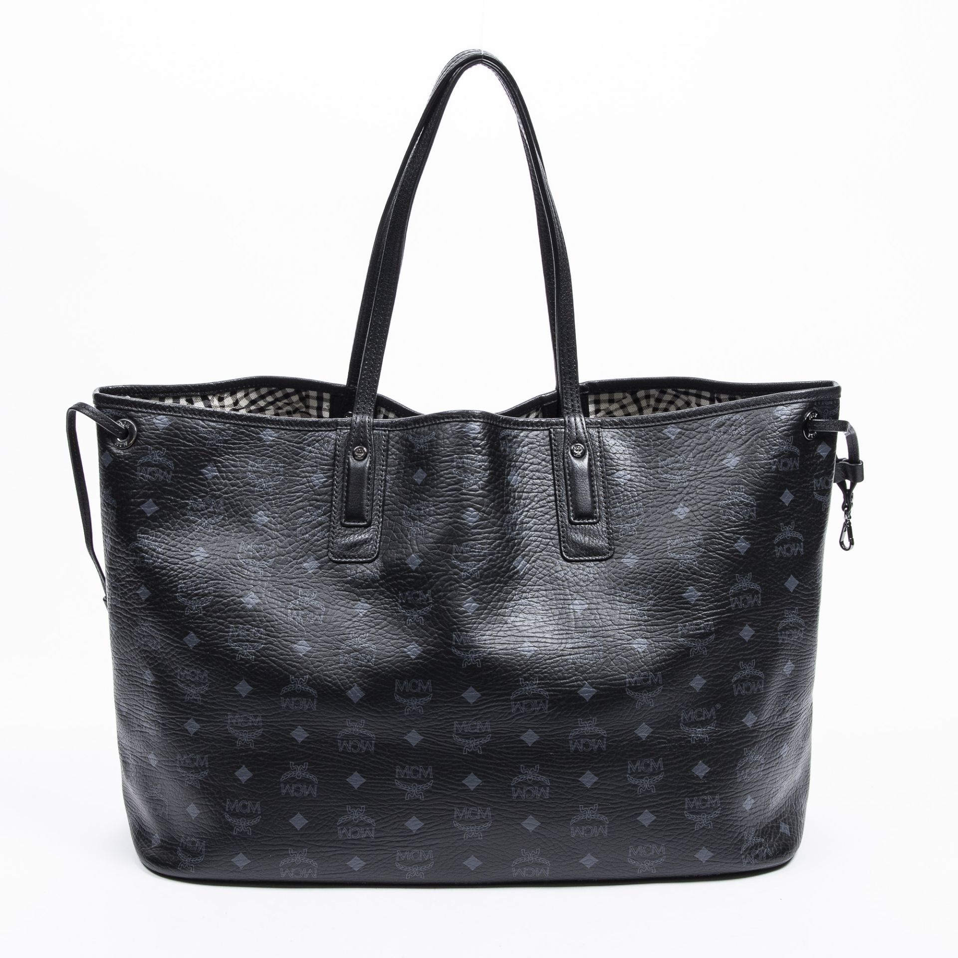RRP £950 A Black MCM Large Tote Coated Canvas Visetos Coated Canvas/Smooth Leather 45*32*19cm 45*32* - Image 5 of 7