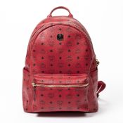 RRP £630 AA Red MCM Stark Backpack Coated Canvas Visetos Coated Canvas 32*40*32cm 32*40*32cm AAO3437