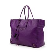 RRP £1470 AB Purple Balenciaga City Calf leather Calfskin leather 40x30x16cm 40x30x16cm EAG5439