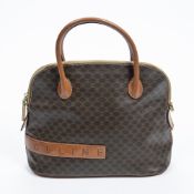 RRP £750 A Brown Celine Vintage Dome Tote Coated Canvas Macadam Coated Canvas 30*22*12cm 30*22*12cm