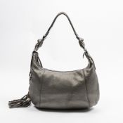 RRP £1,000.00 Lot To Contain 1 Gucci Calf Leather Techno Horsebit Hobo Shoulder Bag In Gray - 40*