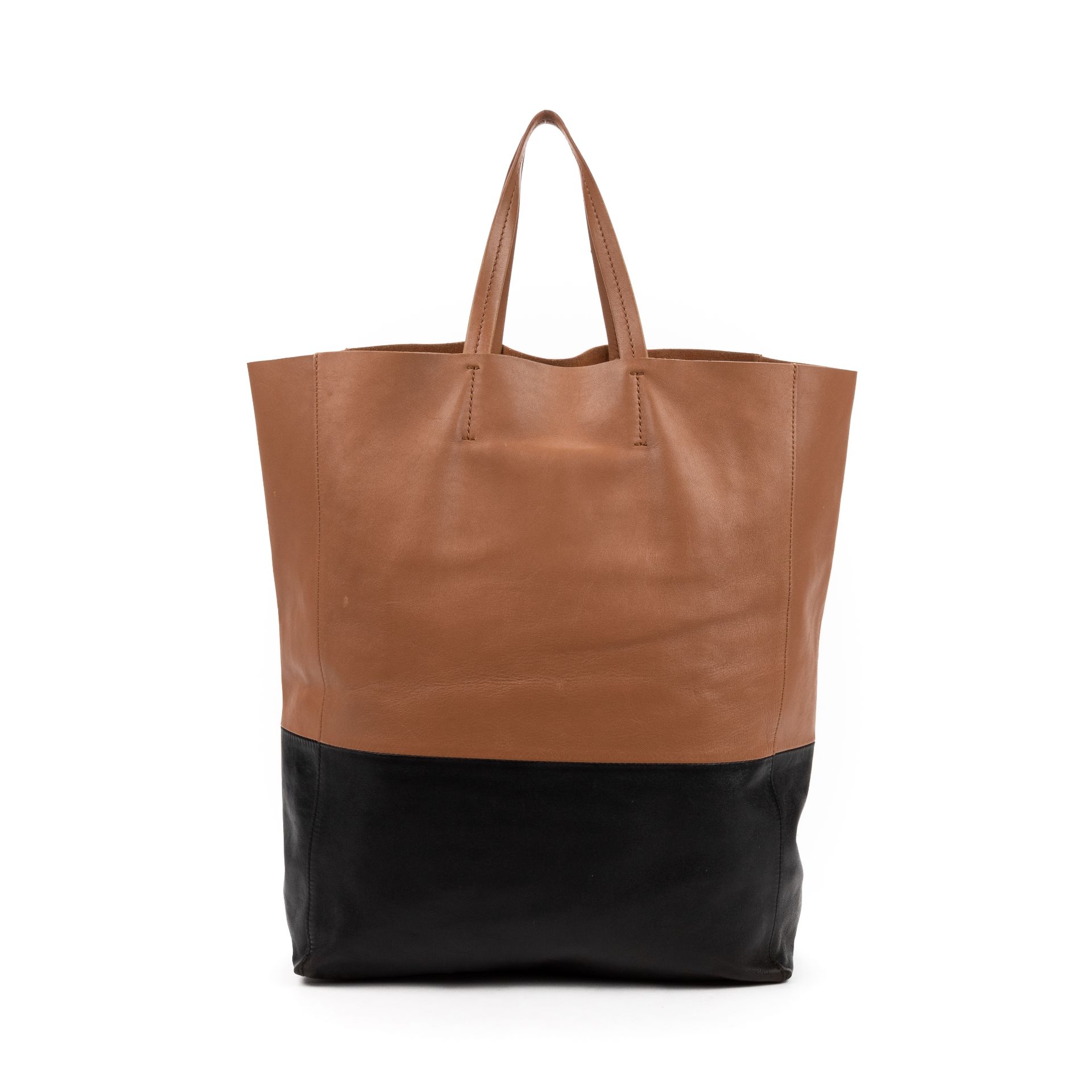 RRP £800 AB Black/Brown Celine Bi-color Tote Calf Leather Smooth Leather 30*40*13cm 30*40*13cm AAR24 - Image 3 of 7