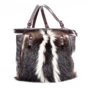 RRP £945.00 Lot To Contain 1 Fendi Canvas Peak A Boo Shoulder Bag Shoulder Bag In Brown/Beige - 27*