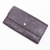 RRP £855.00 Lot To Contain 1 Louis Vuitton Calf Leather Portefeuille Virtuose Wallet In Aube - 20*