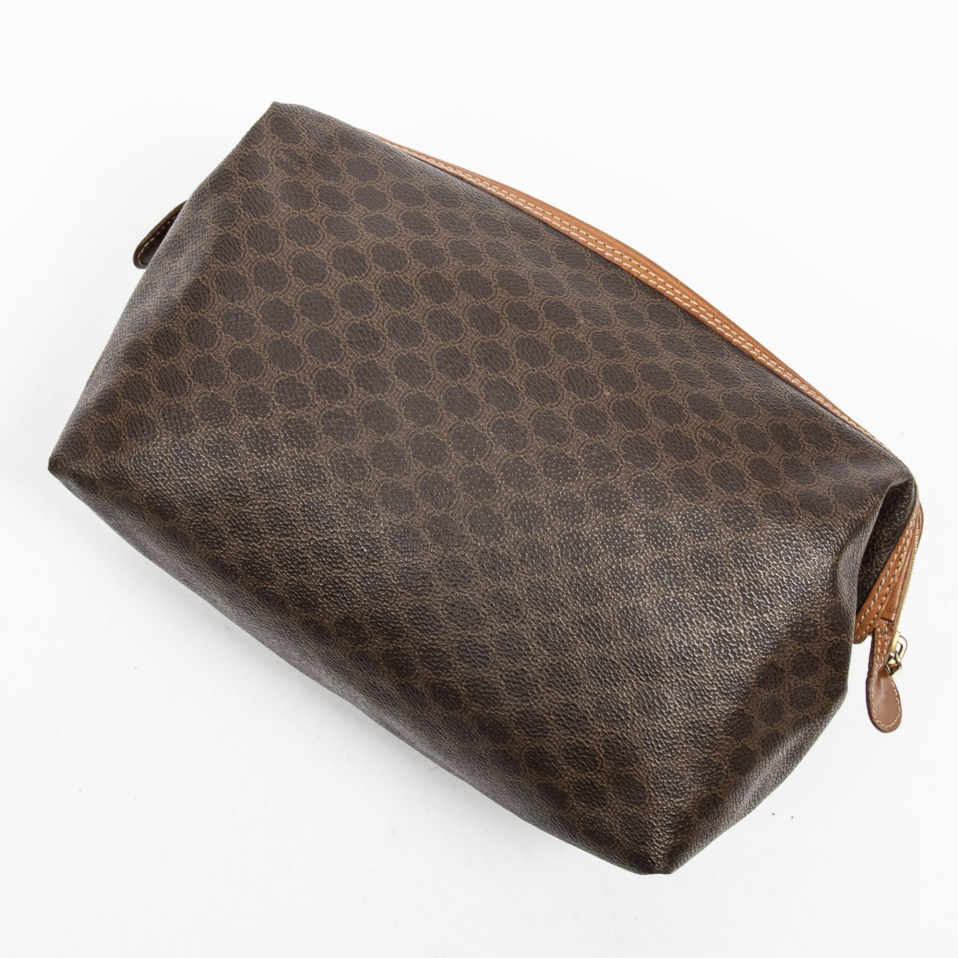 RRP £635 AB Brown Celine Frame Toiletry Pouch Coated Canvas Macadam Coated Canvas 27*17*10.5cm 27*17 - Image 2 of 3