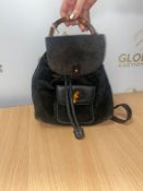 RRP £1000 Gucci Bamboo Backpack Black Grade B AAP4398 (Condition Reports Available On Request –