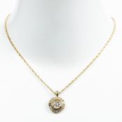 RRP £350 AA Gold Nina Ricci Logo Necklace Stainless Steel Without Nickel Golden Brass Close: 21cm Cl