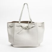 RRP £975.00 Lot To Contain 1 Celine Calf Leather Shoulder Tote Handbag In White - 27*29*17cm -