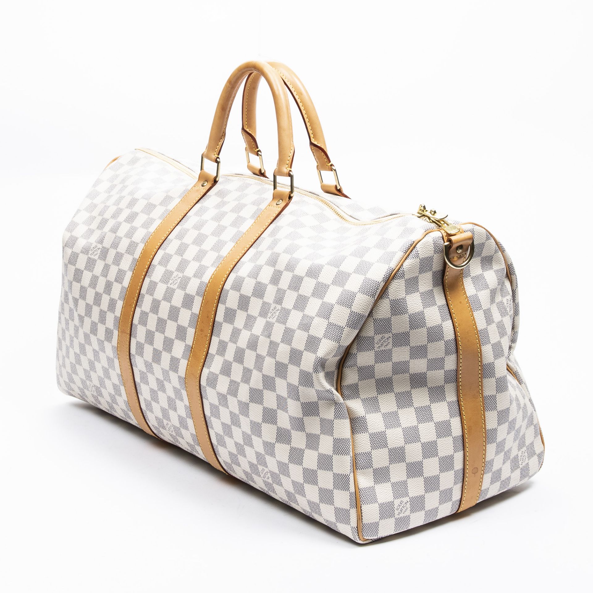RRP £1,300.00 Lot To Contain 1 Louis Vuitton Coated Canvas Keepall Bandouliere Shoulder Bag In Ivory - Image 2 of 3