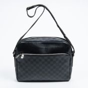 RRP £1,400.00 Lot To Contain 1 Louis Vuitton Coated Canvas Dayton Shoulder Bag In Black/Grey - 32,