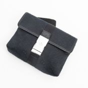 RRP £1,030.00 Lot To Contain 1 Gucci Canvas Belt Bag Pouch In Black - 17*12*5,5cm - AA - AAS2160  (