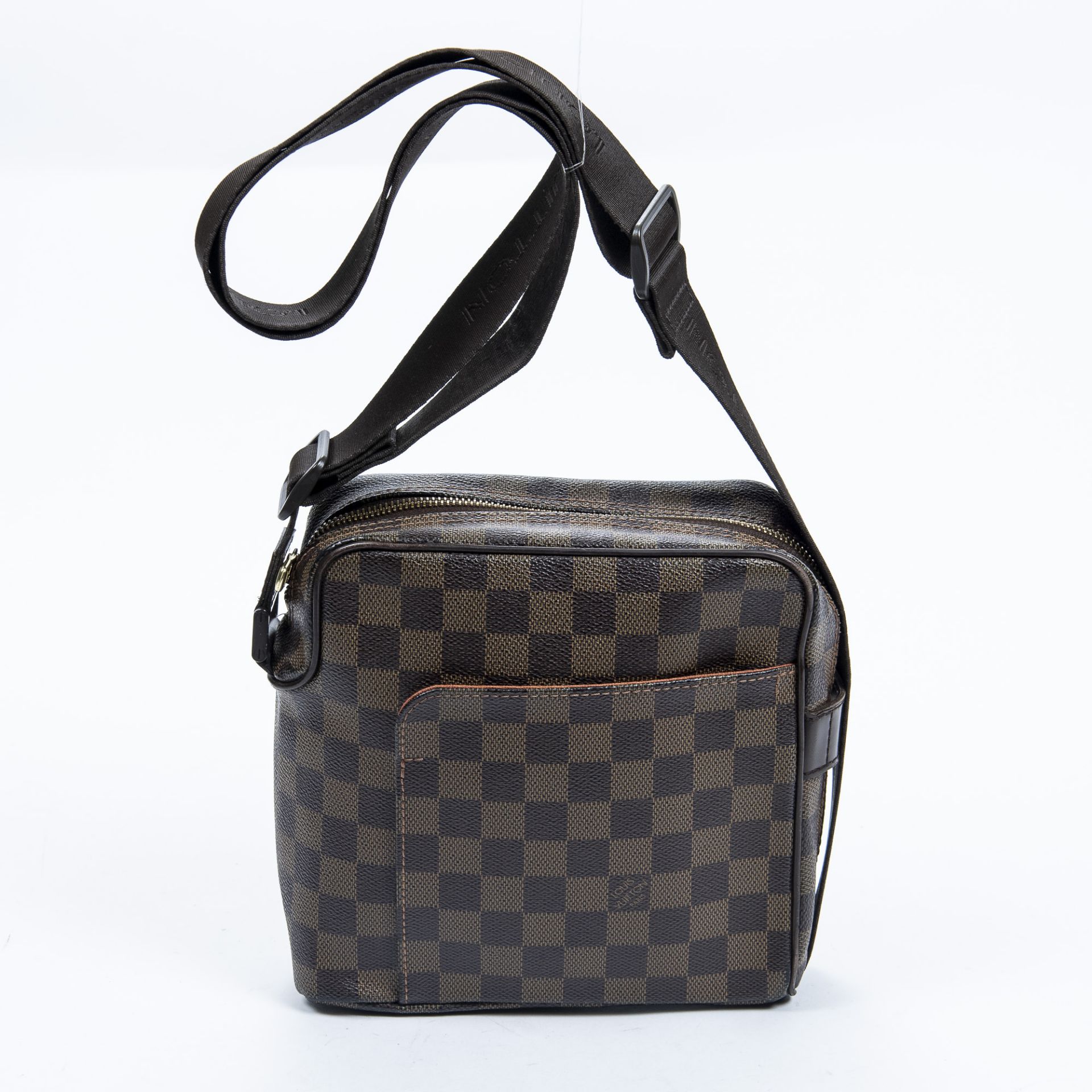 RRP £1,250.00 Lot To Contain 1 Louis Vuitton Coated Canvas Olav Shoulder Bag In Brown - 19*19,5*