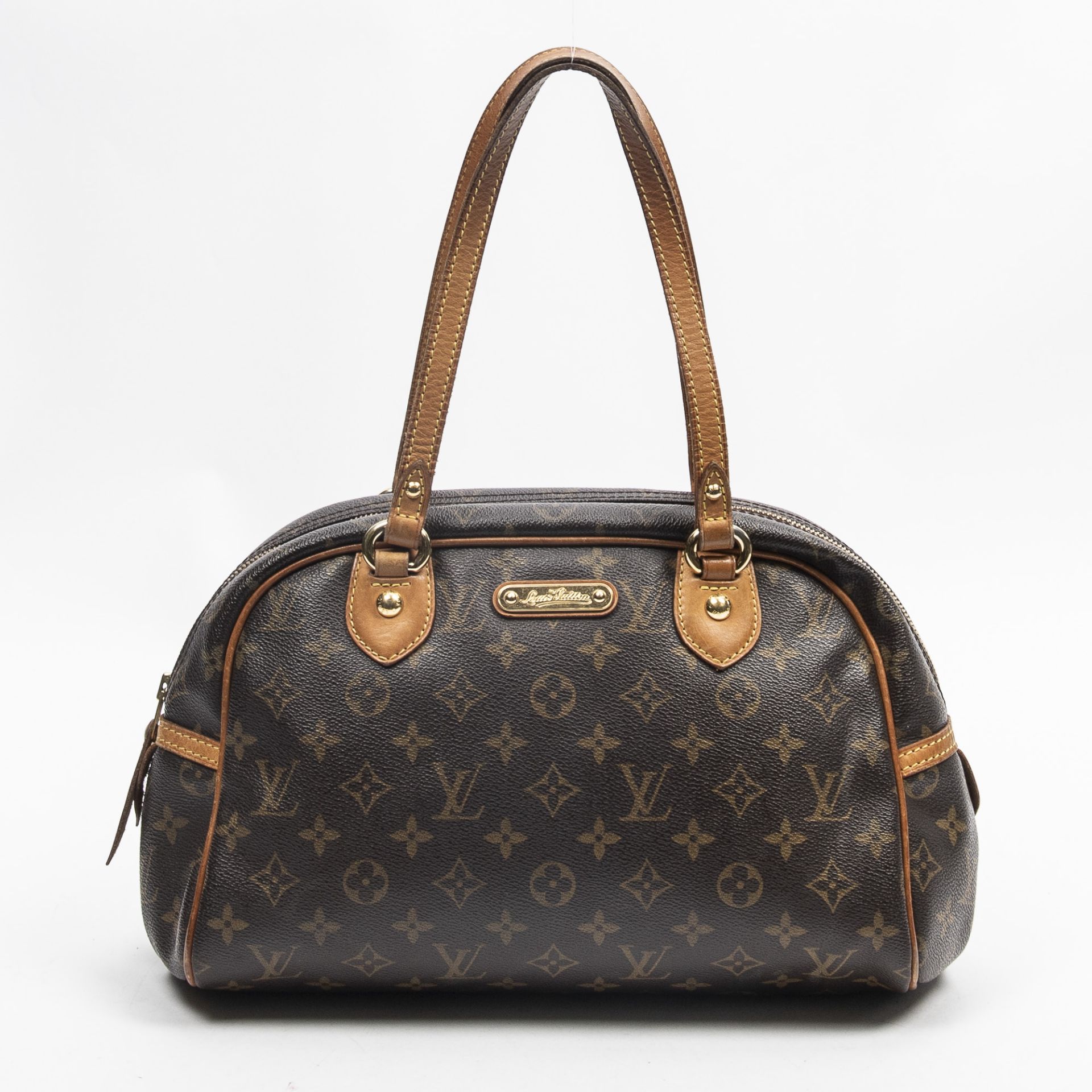 RRP £1,500.00 Lot To Contain 1 Louis Vuitton Coated Canvas Montorgueil Shoulder Bag In Brown - 30*