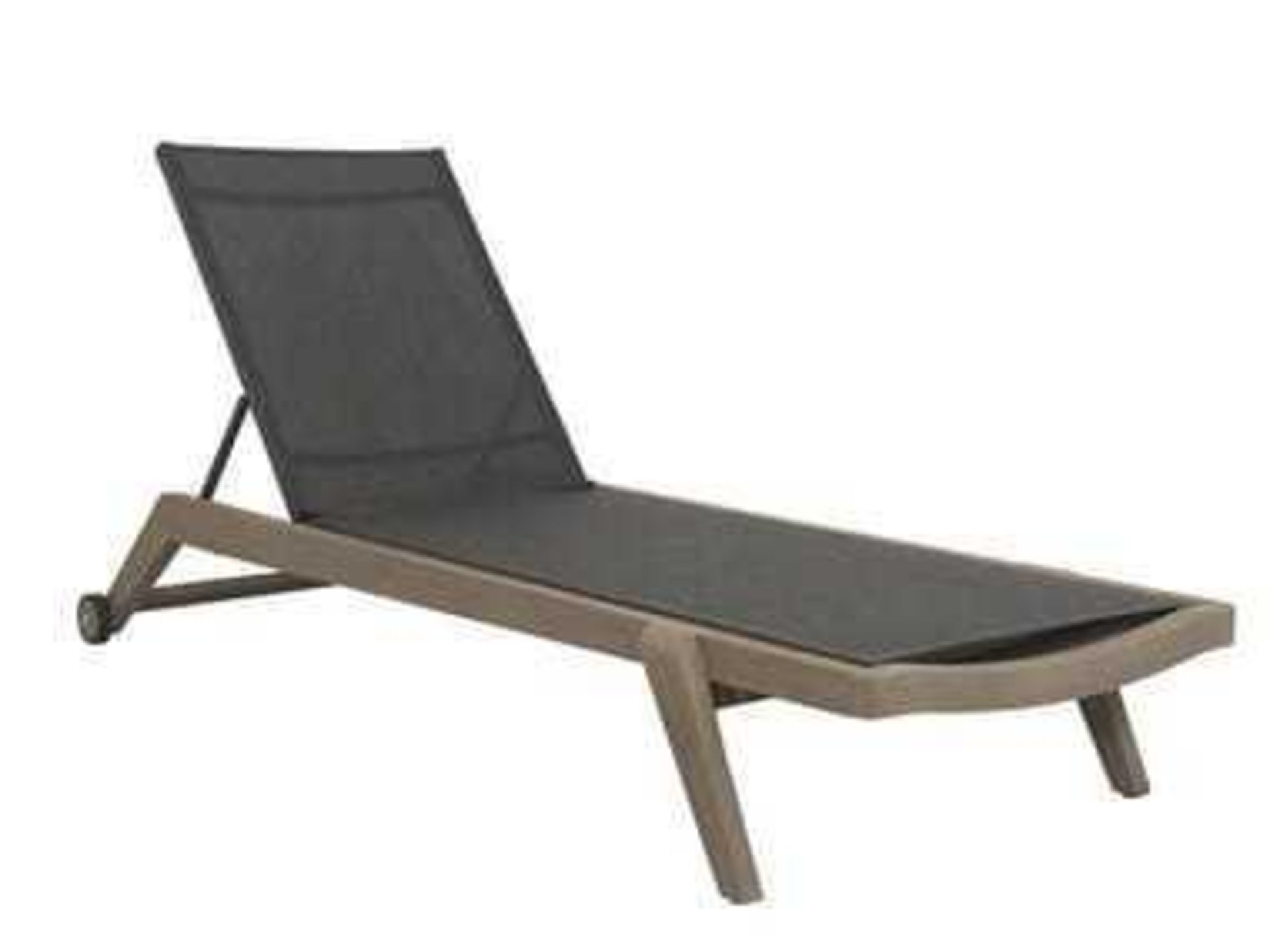 RRP £200 Boxed Backyard Furniture Copenhagen Rattan Wicker Sunlounger With Cushions And Weatherproof