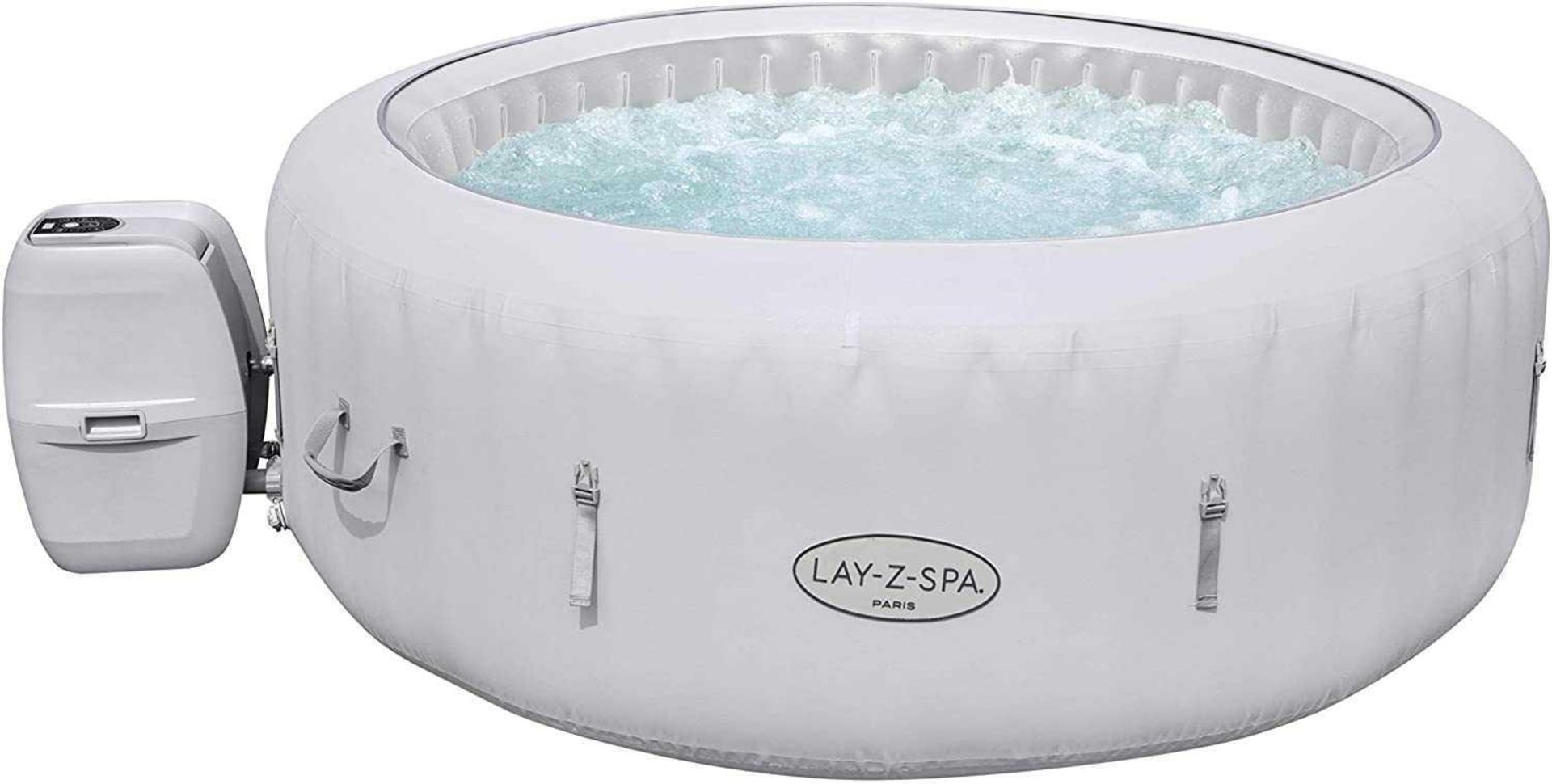RRP £500 Boxed/Unboxed Lay-Z-Spa Paris Hot Tub With Built In Led Light System(Sp)