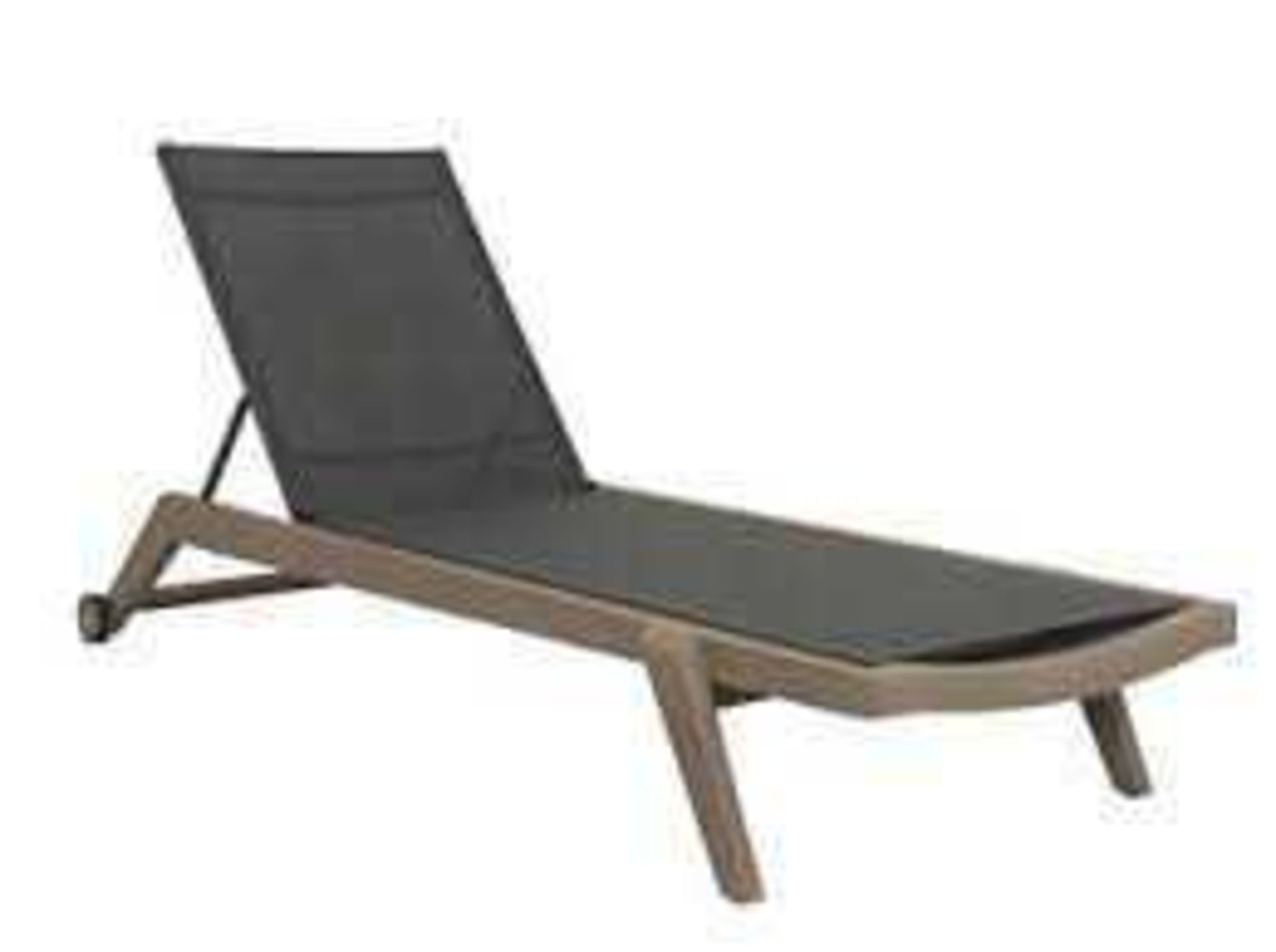 RRP £200 Boxed Backyard Furniture Copenhagen Rattan Wicker Sun Lounger With Cushions And Weatherproo