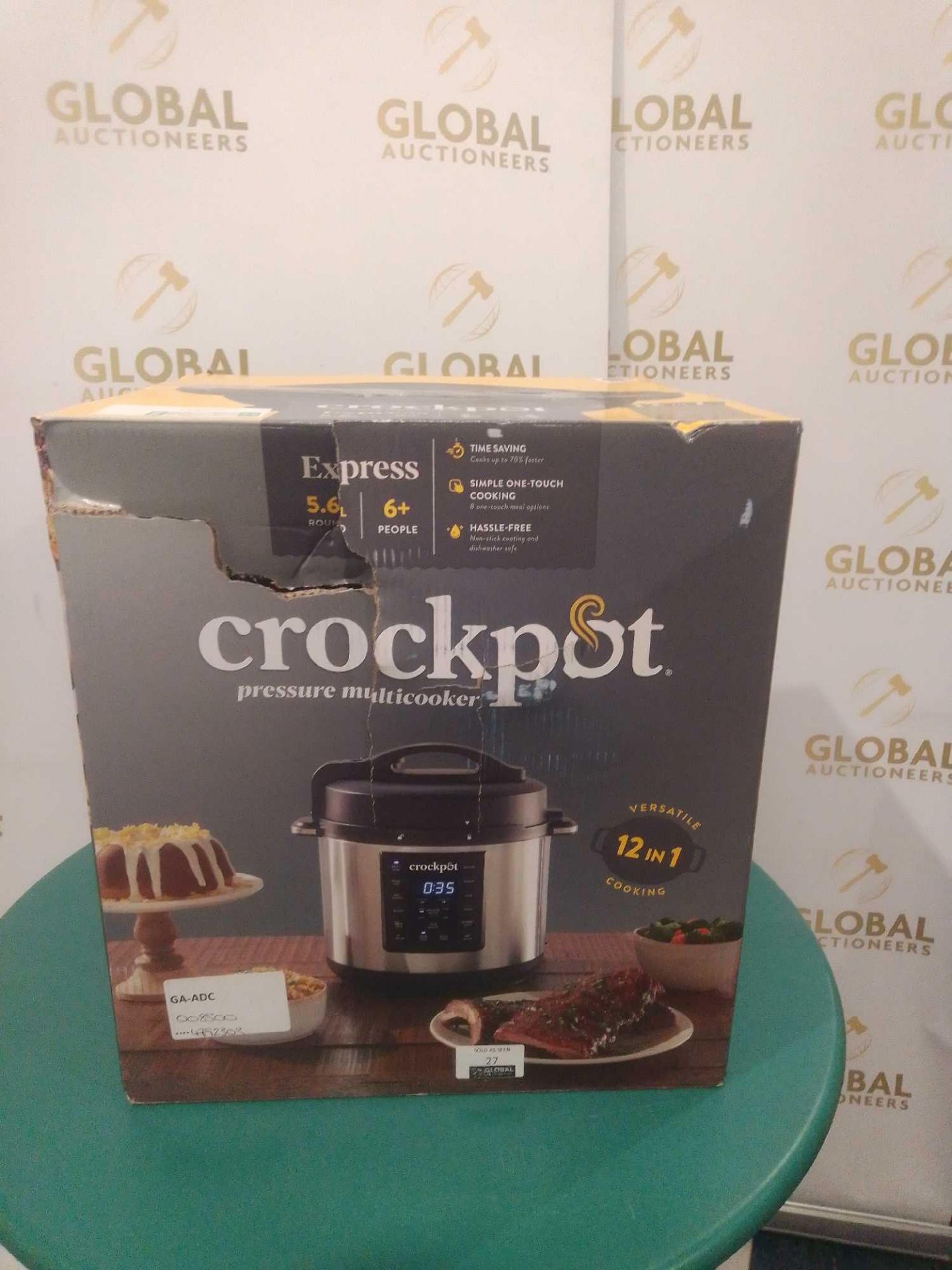 RRP £90 Lot To Contain X1 Boxed Crockpot Pressure Cooker