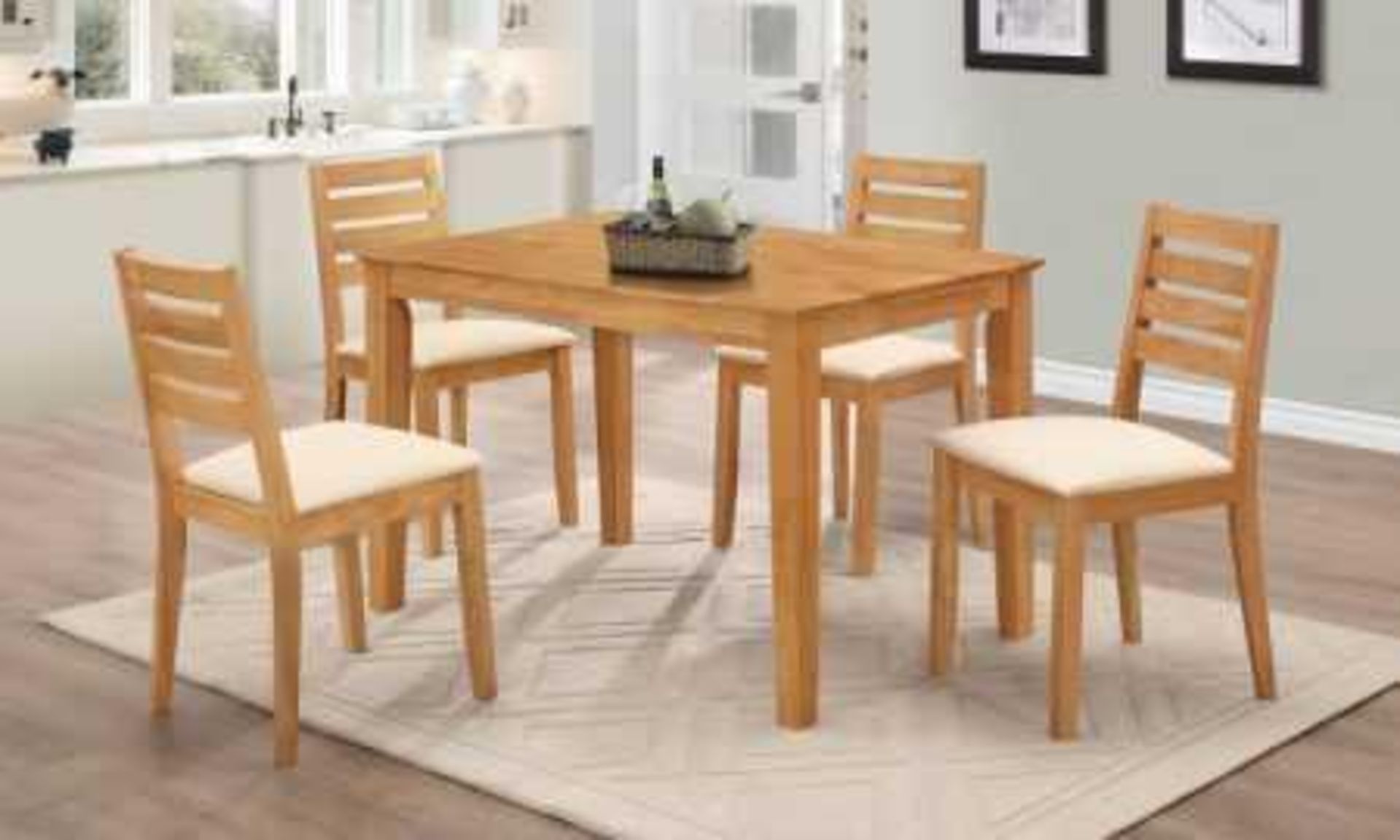 RRP £400 Boxed Furline Room Dining Table With Pull Out