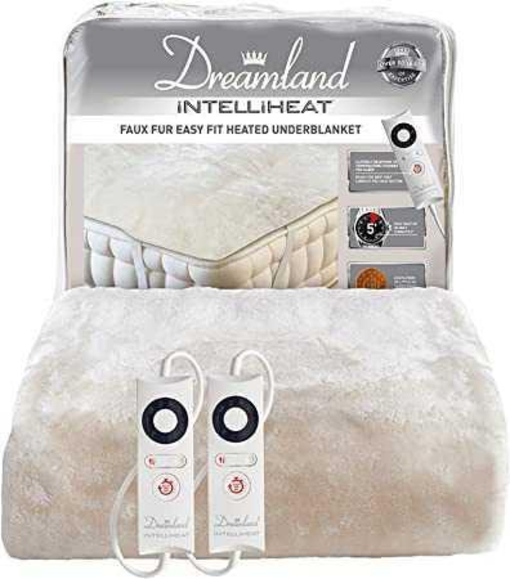 RRP £140 Lot To Contain 2 Assorted Items  Dreamland Heated Blanket, Dreamland Heated Mattress Protec