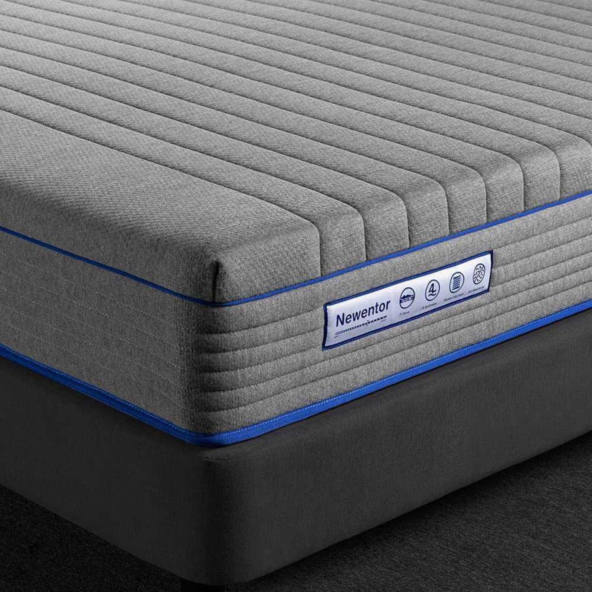 RRP £270 Bagged Double Size Mattress, Newentor Memory Foam Mattress With Pocket Sprung Hybrid Mattre