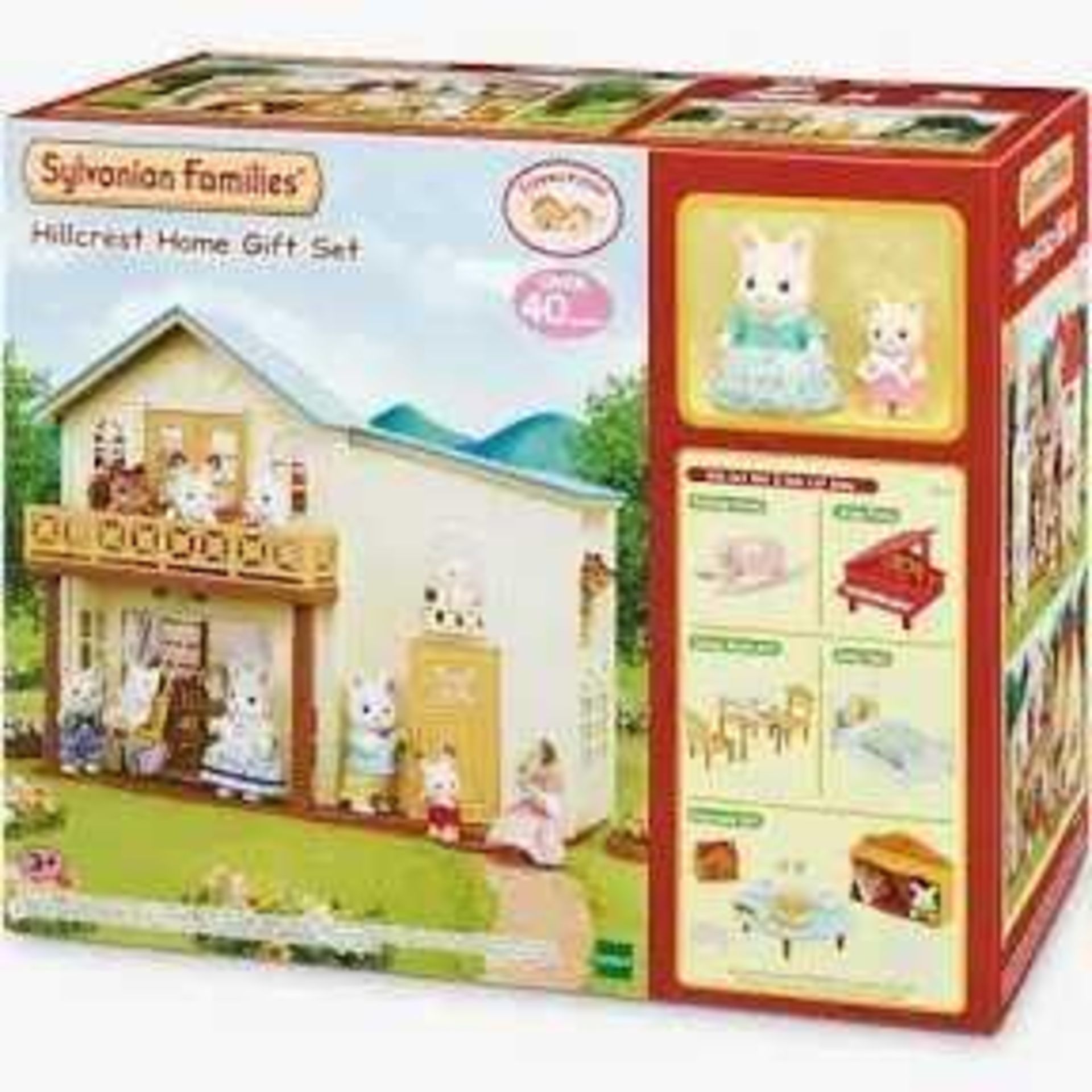 RRP £80 Boxed Sylvanian Families Hillcrest Home Gift Set