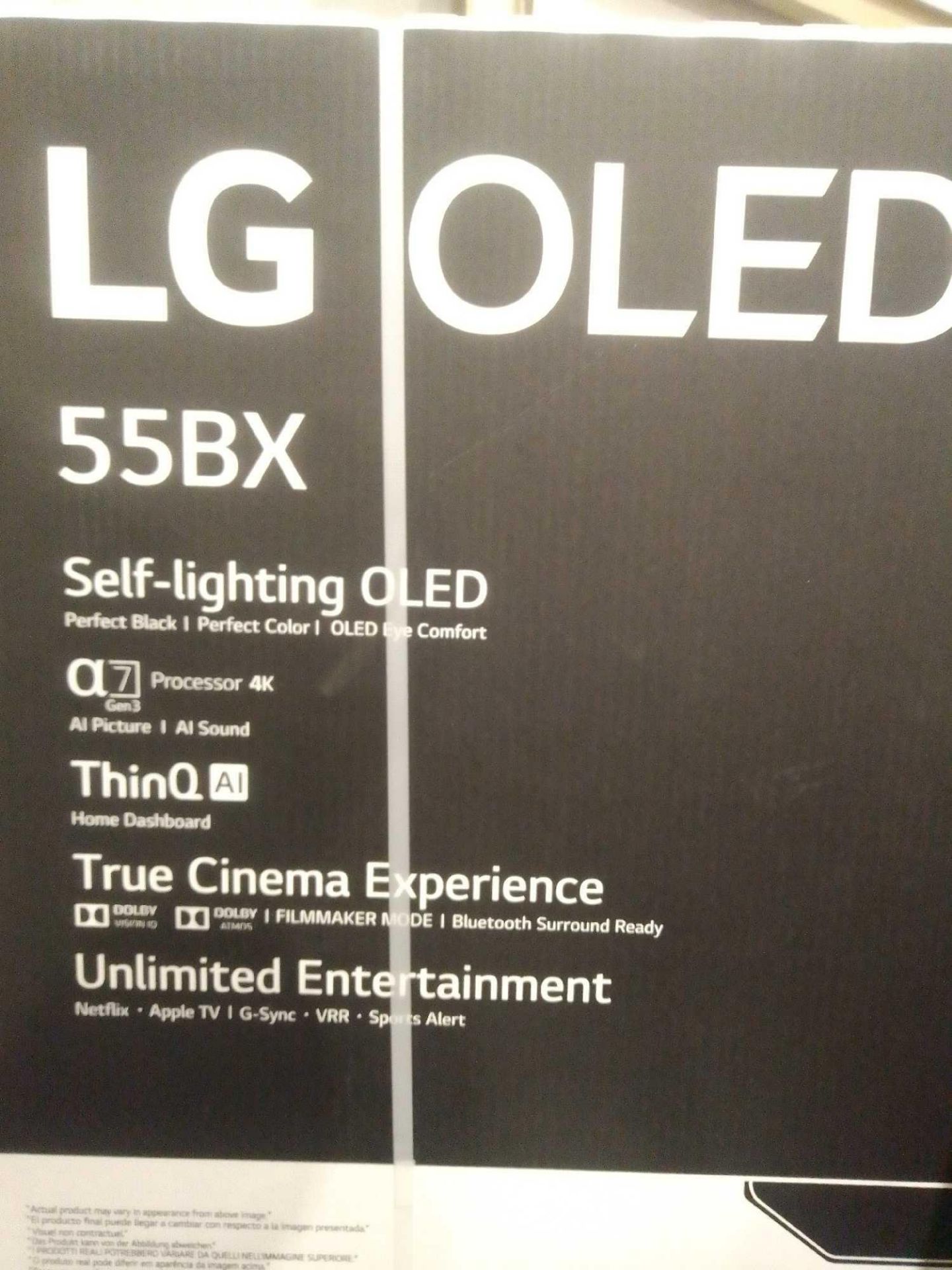 RRP £1000 Boxed Brand New Lg Oled55Bx6Lb 55" 4K Oled Smart Tv - Image 2 of 2