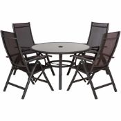 RRP £350 Boxed Sorrento Outdoor Dining Chair Set Of 4 (Sp)