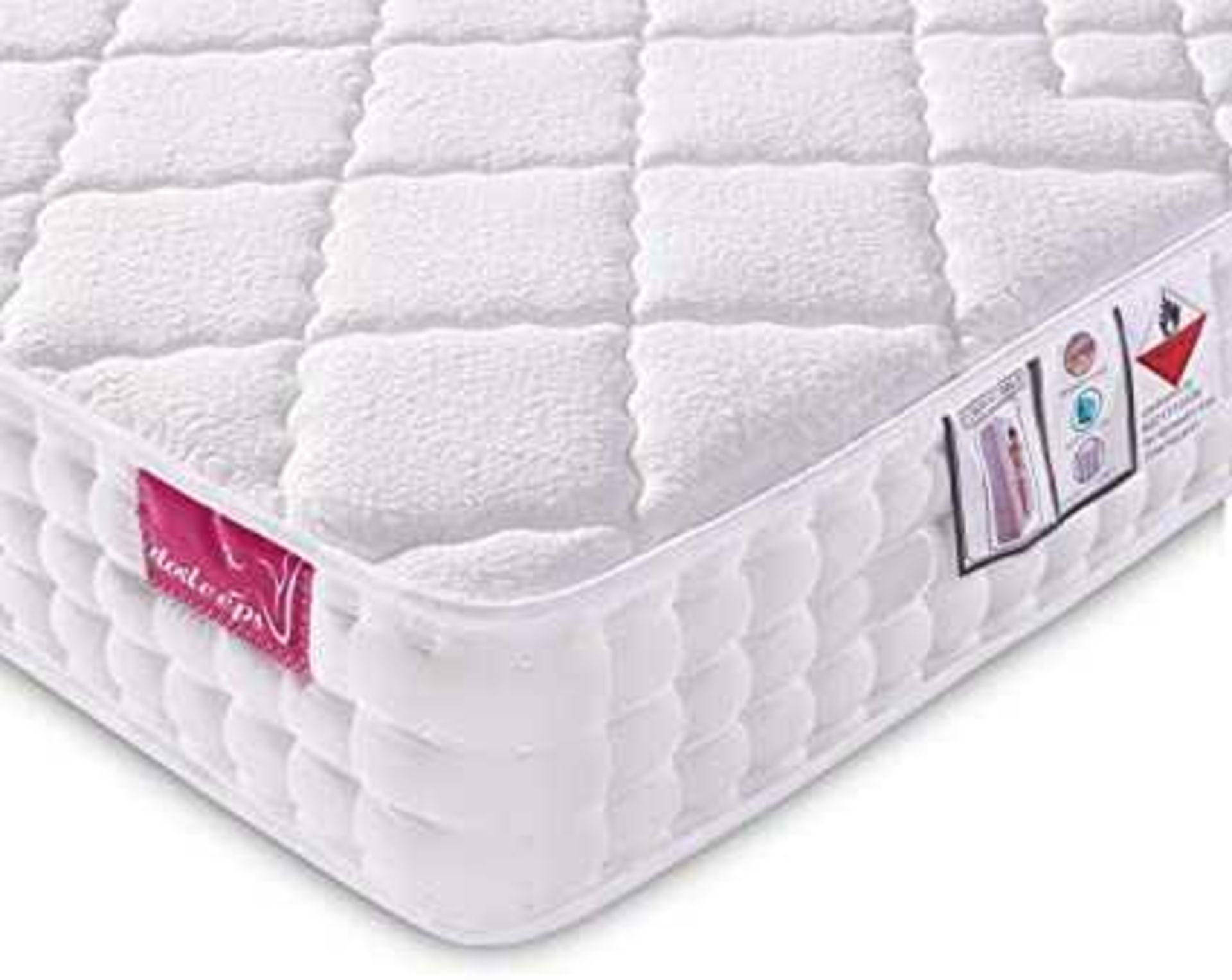 RRP £220 Bagged Dosleeps 9.4 Inch King Size Mattress 5Ft 9-Zone Pocket Sprung Mattress With Memory F