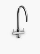 RRP £270 Boxed John Lewis & Partners Swoop 2 Lever Pull-Out Kitchen Tap