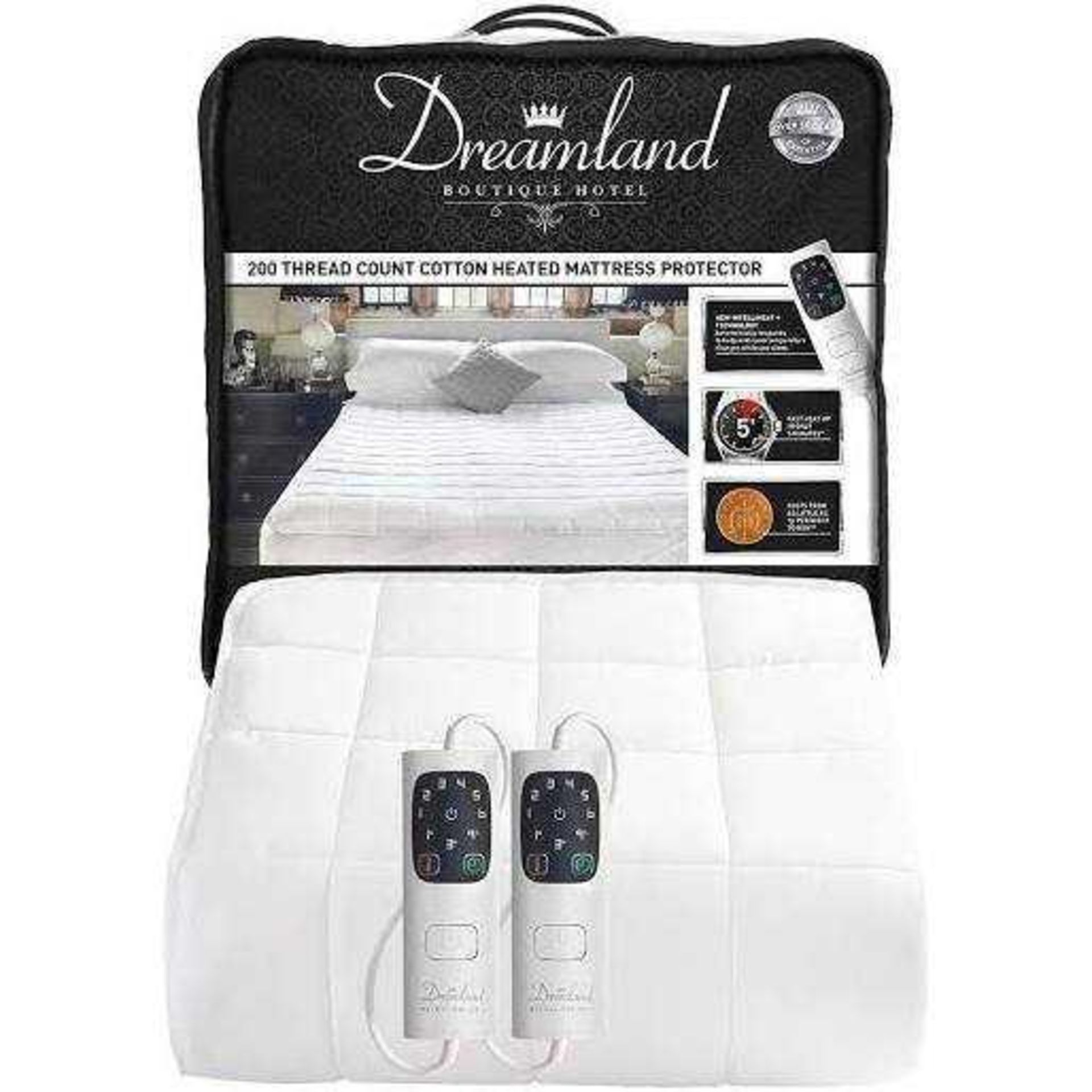 RRP £80 Bagged Dreamland Heated Mattress Protector