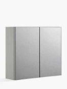 RRP £100 Boxed White Metal Double Cabinet (35552)(Sp)
